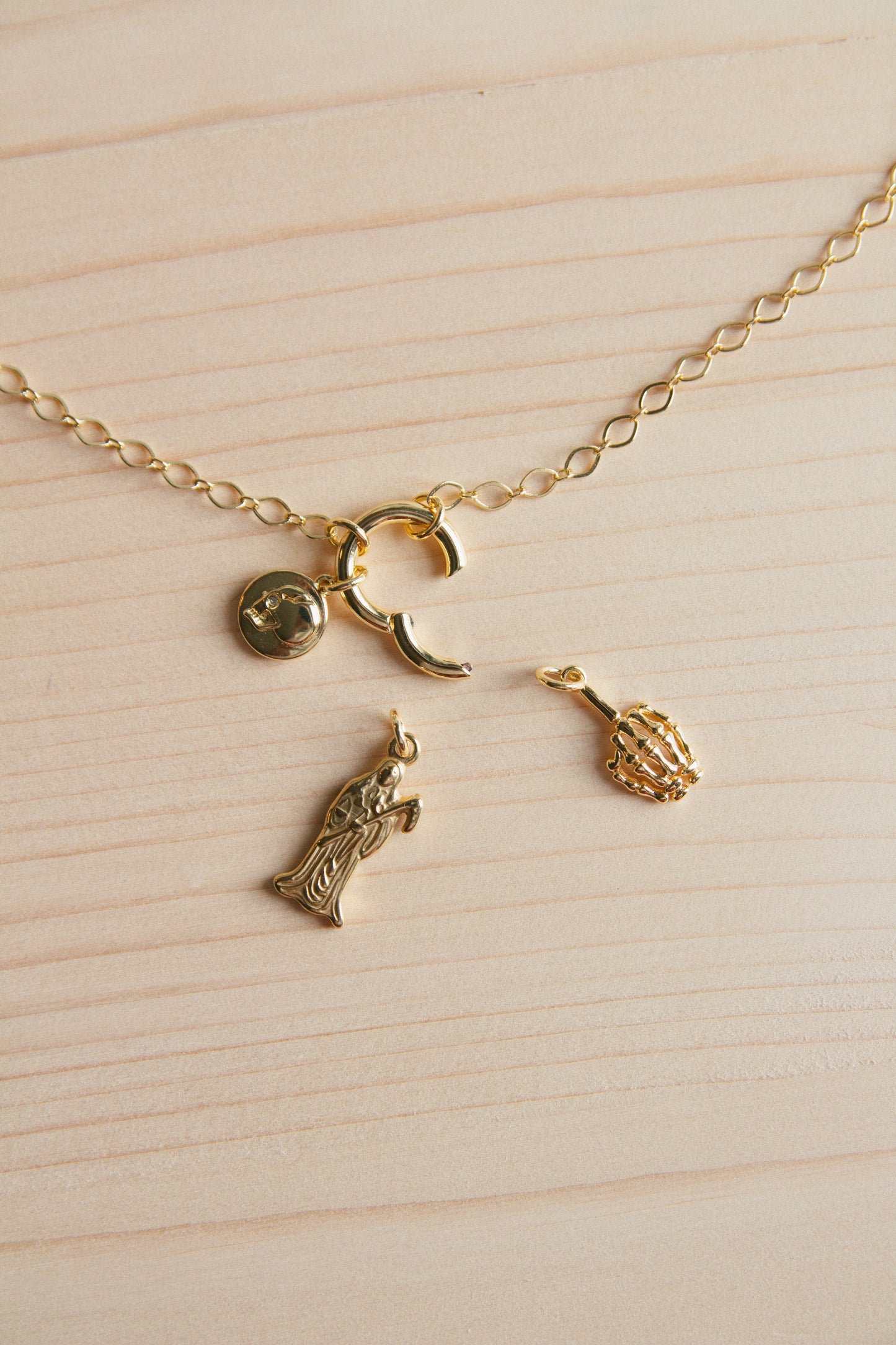 Grim Tidings Charm Necklace