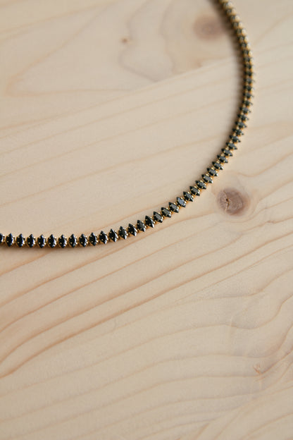 Hex Girl Marquise Tennis Necklace