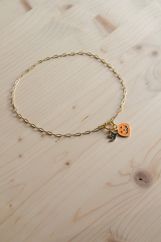 Just A Ghoul Charm Necklace