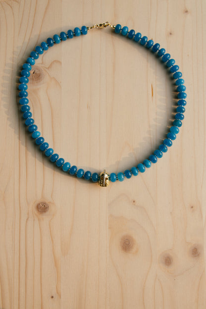 I Am No Man Helmet Beaded Necklace