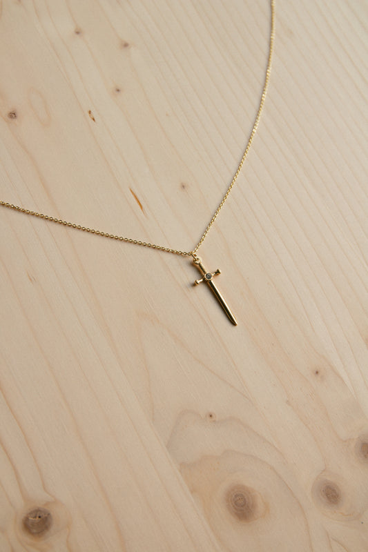 Do Not Yield Sword Necklace