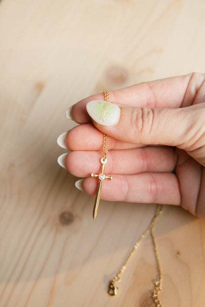 Do Not Yield Sword Necklace