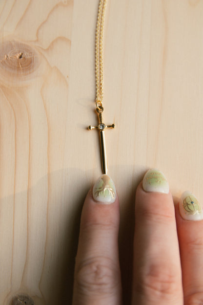 Do Not Yield Sword Necklace
