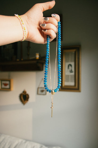 I Am No Man Helmet Beaded Necklace