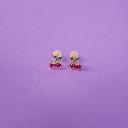 Serotonin Cherry Studs