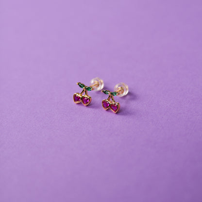 Serotonin Cherry Studs