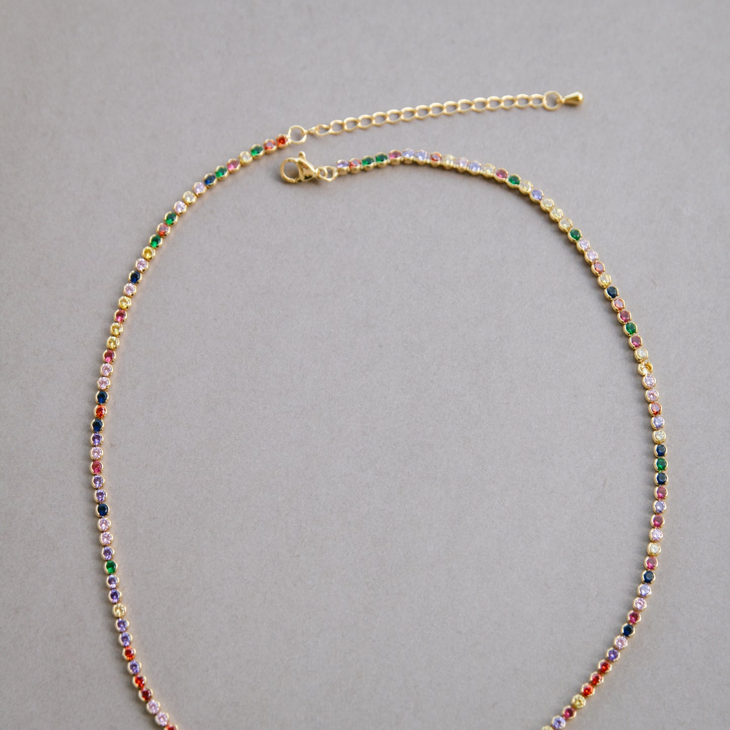 Funfetti CZ Necklace