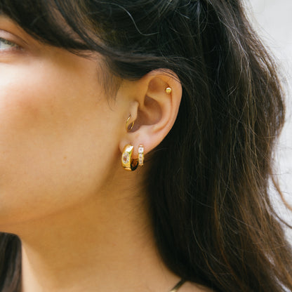 All Clear! Hoop + Huggie Set - Gold