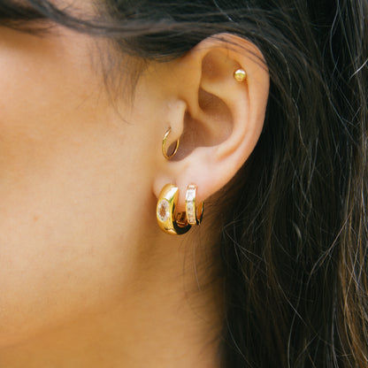 All Clear! Hoop + Huggie Set - Gold