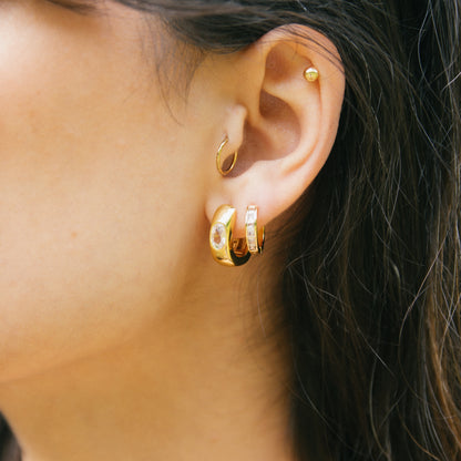 All Clear! Hoop + Huggie Set - Gold