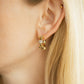 On The Dot Bezel CZ Hoops