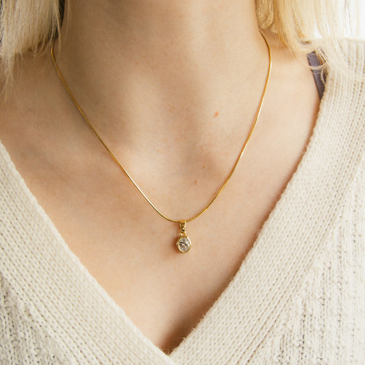 En Route Clear CZ Necklace
