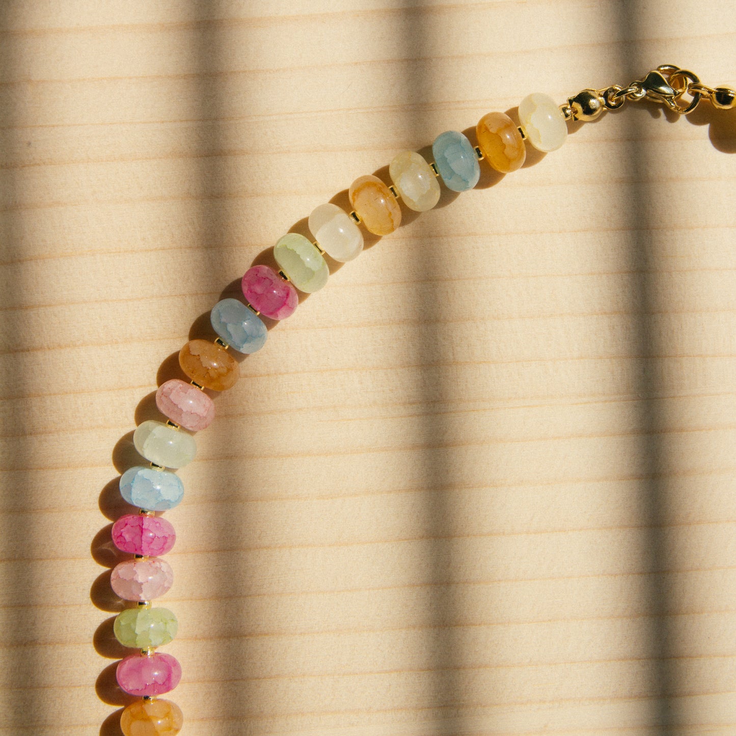Skittles and Stardust Beaded Necklace