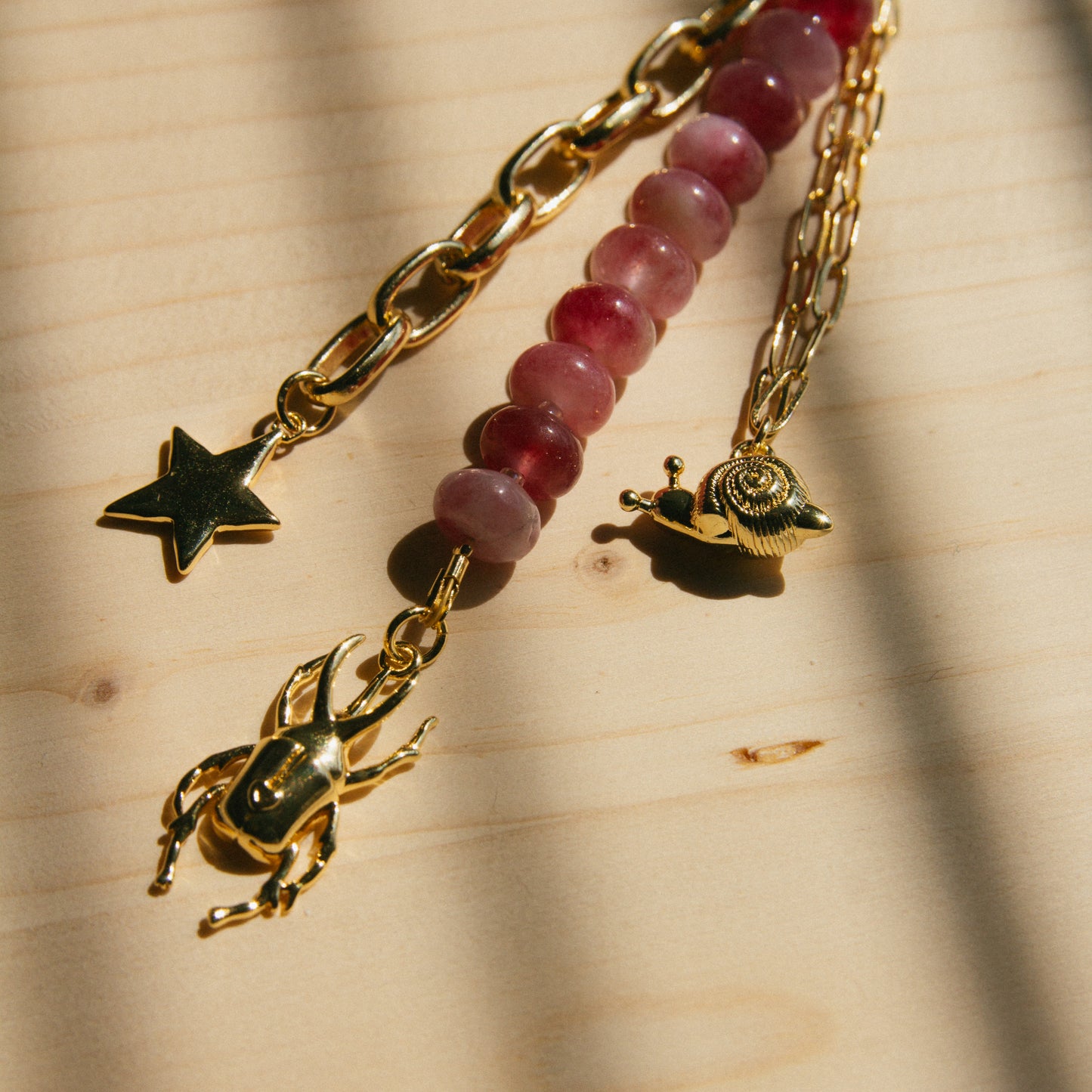 Touch Grass Beaded Bag Charm