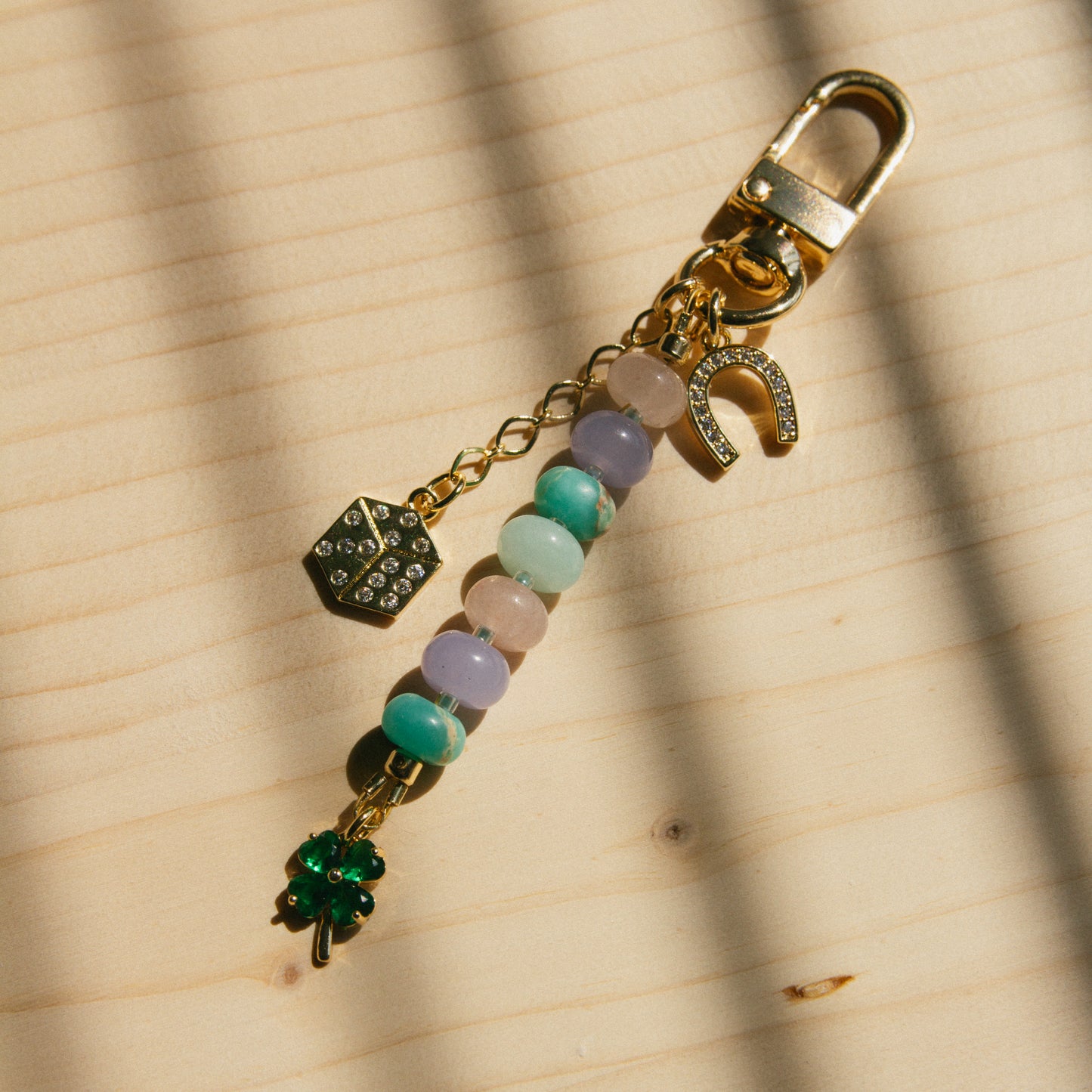 A Little Luck Beaded Bag Charm