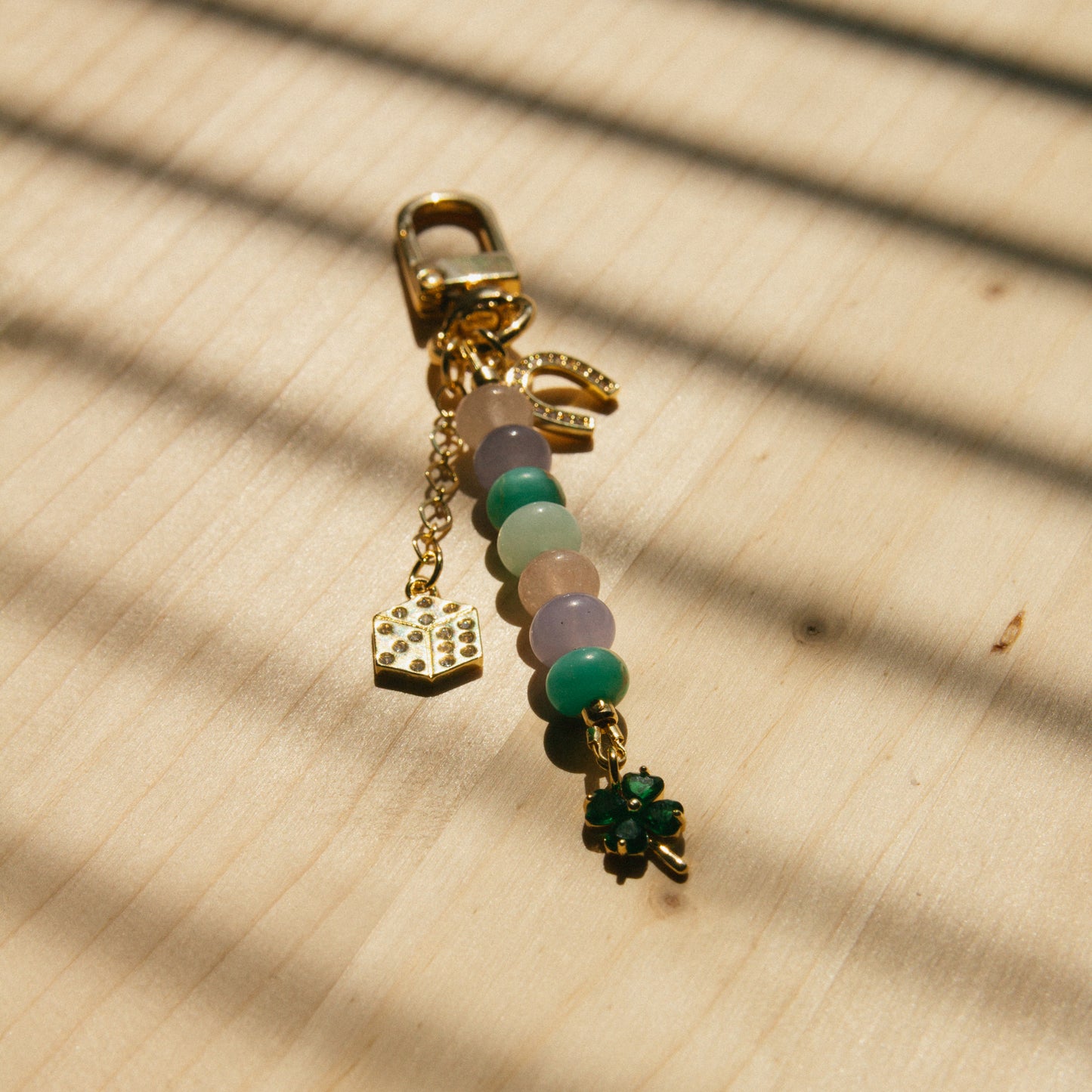 A Little Luck Beaded Bag Charm