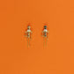 Death Drop Skeleton Earrings - Gold
