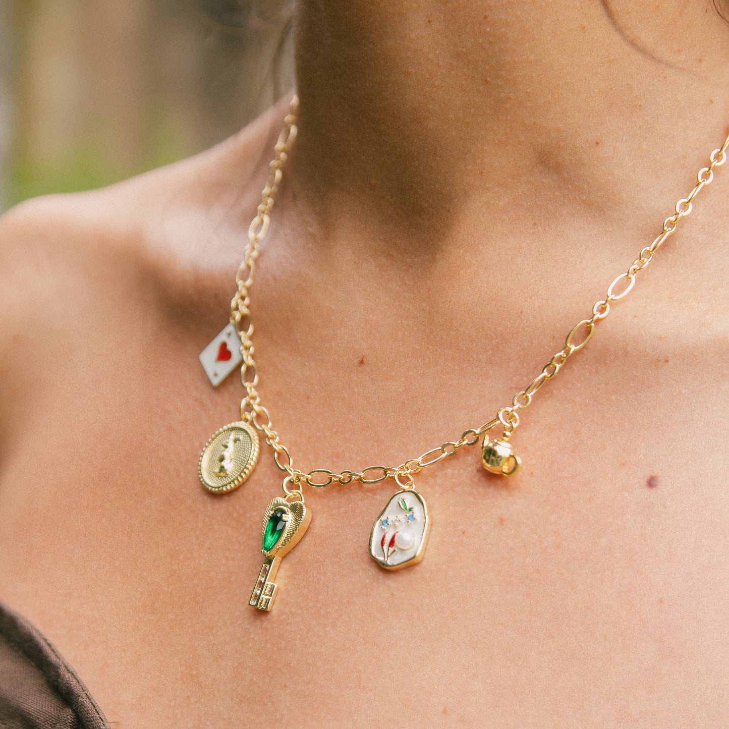 Down the Rabbit Hole Charm Necklace