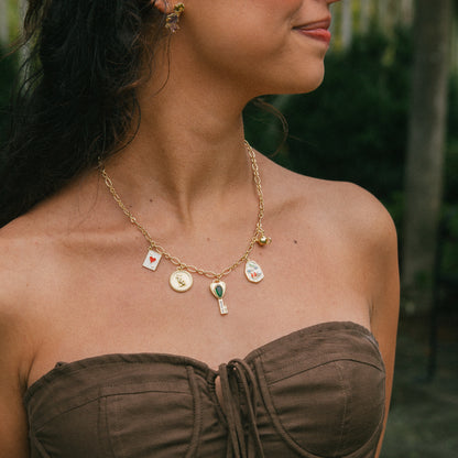 Down the Rabbit Hole 5 Charm Necklace