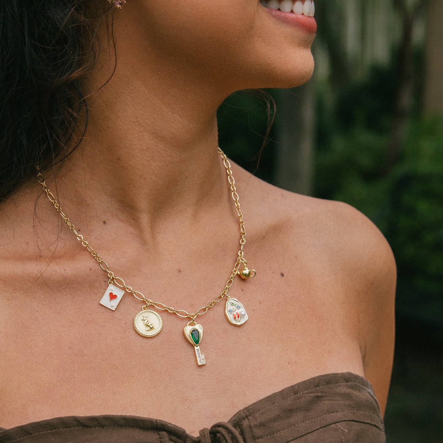 Down the Rabbit Hole Charm Necklace