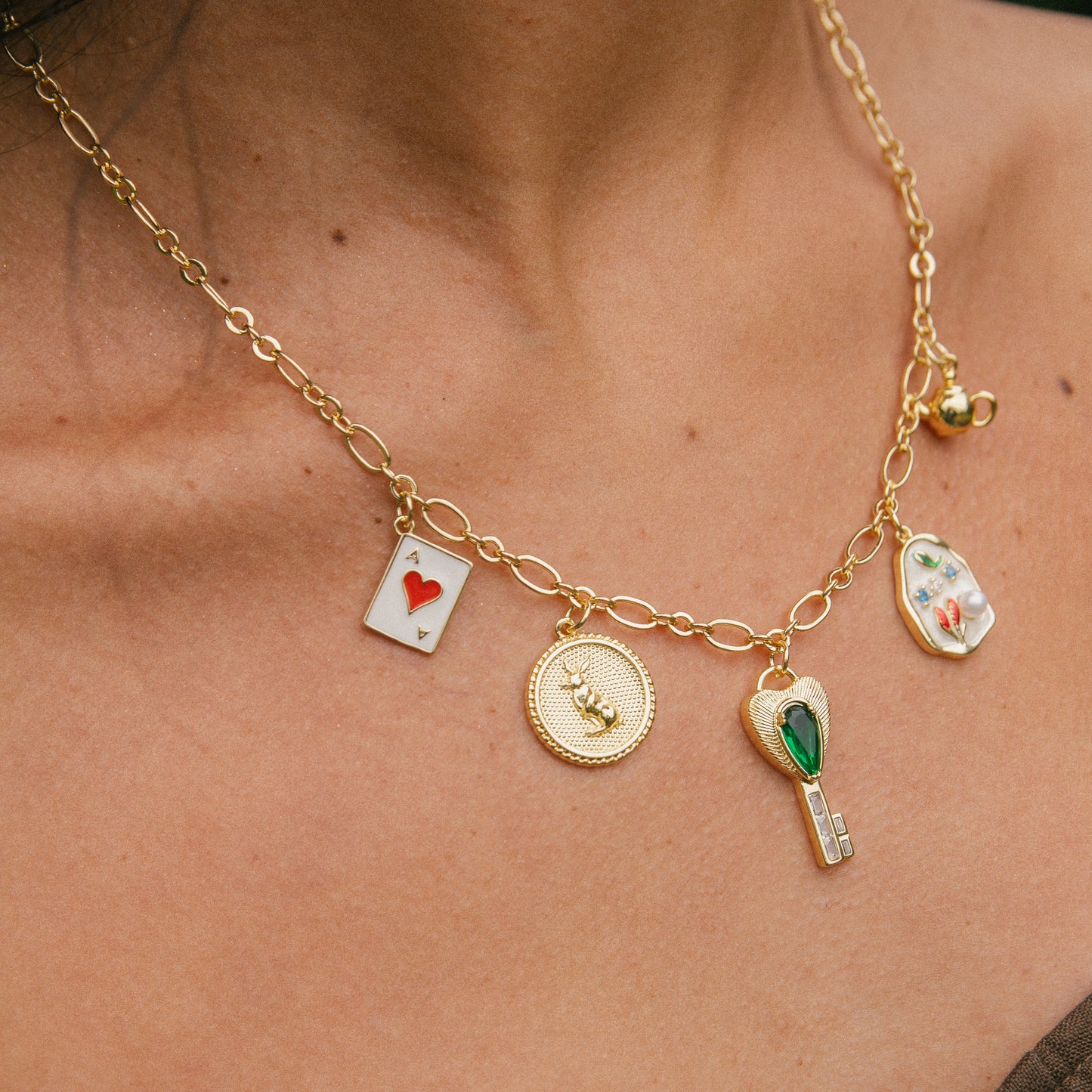 Down the Rabbit Hole Charm Necklace