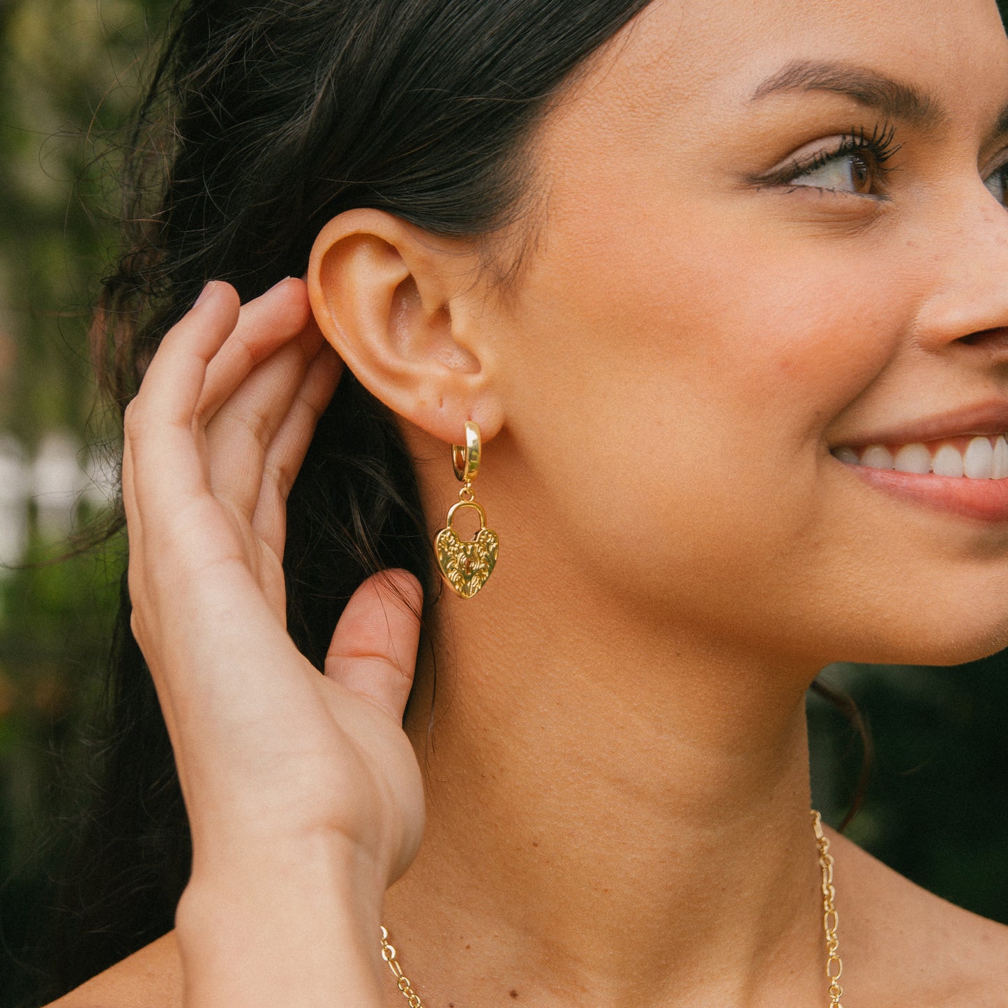 Key to Somewhere Heart Lock Huggies