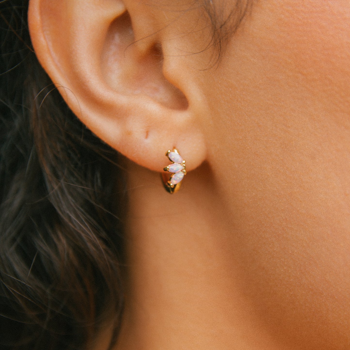 Through the Looking Glass Opalite Huggies