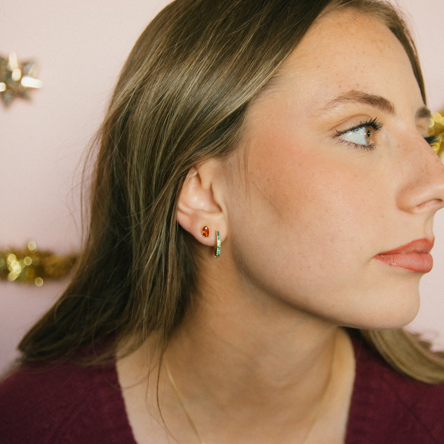 Merry and Bright Hoop + Stud Set
