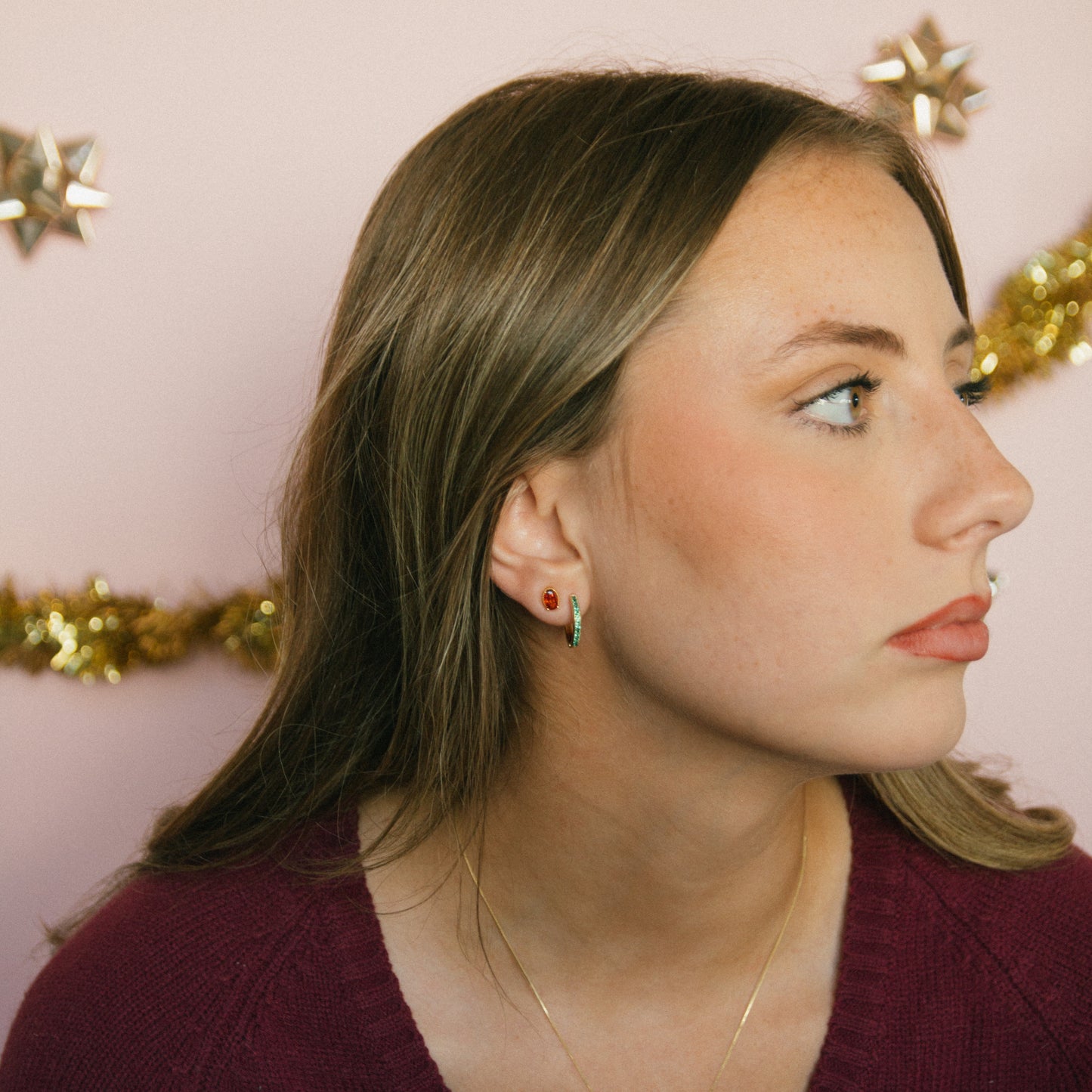Merry and Bright Hoop + Stud Set