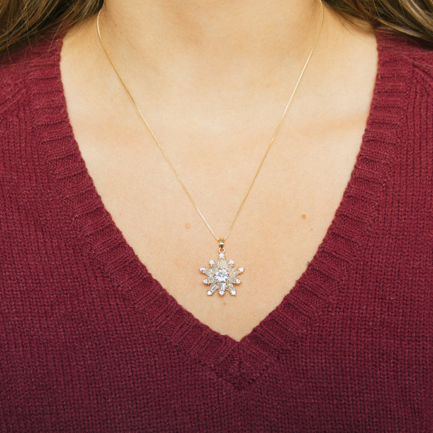 Brightly Shining Tree Topper Necklace
