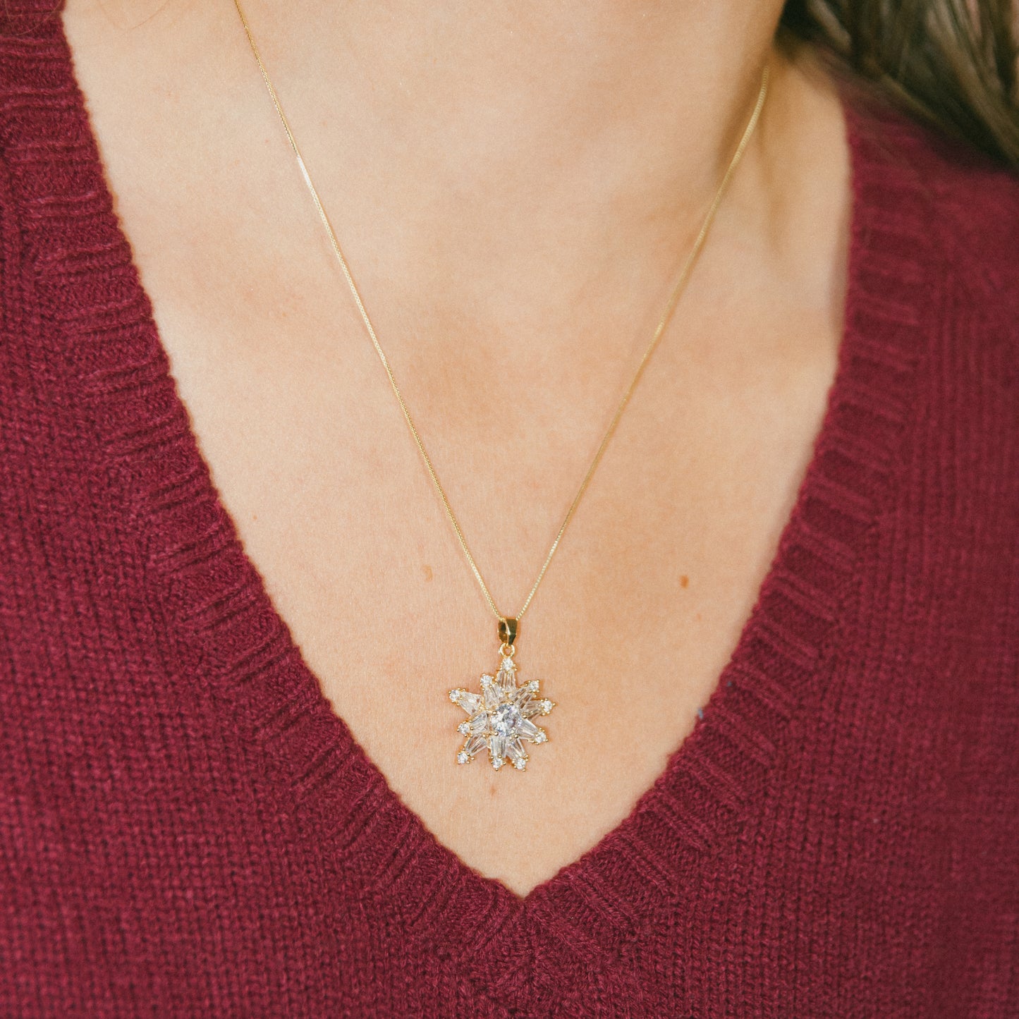 Brightly Shining Tree Topper Necklace
