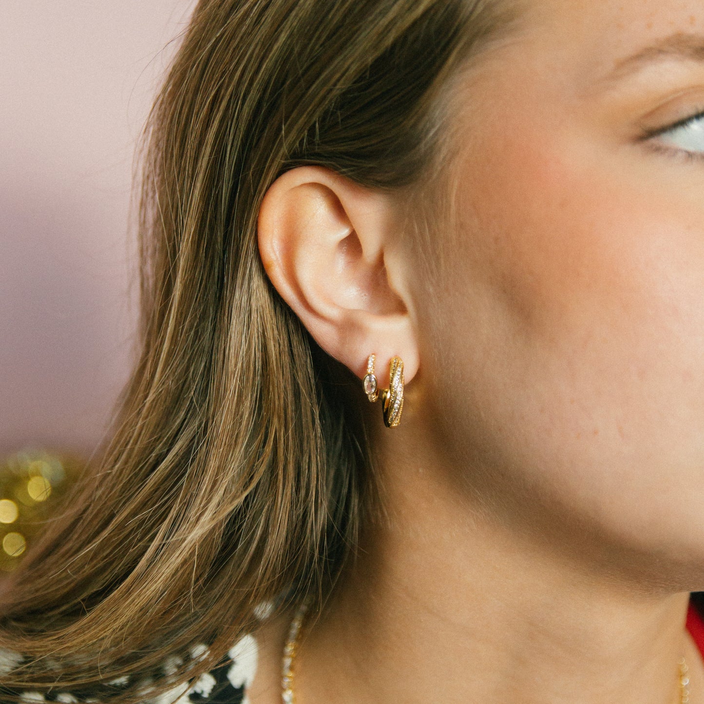 Manifest It Hoop + Huggie Set