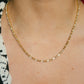 Gratitude Baguette CZ Tennis Necklace