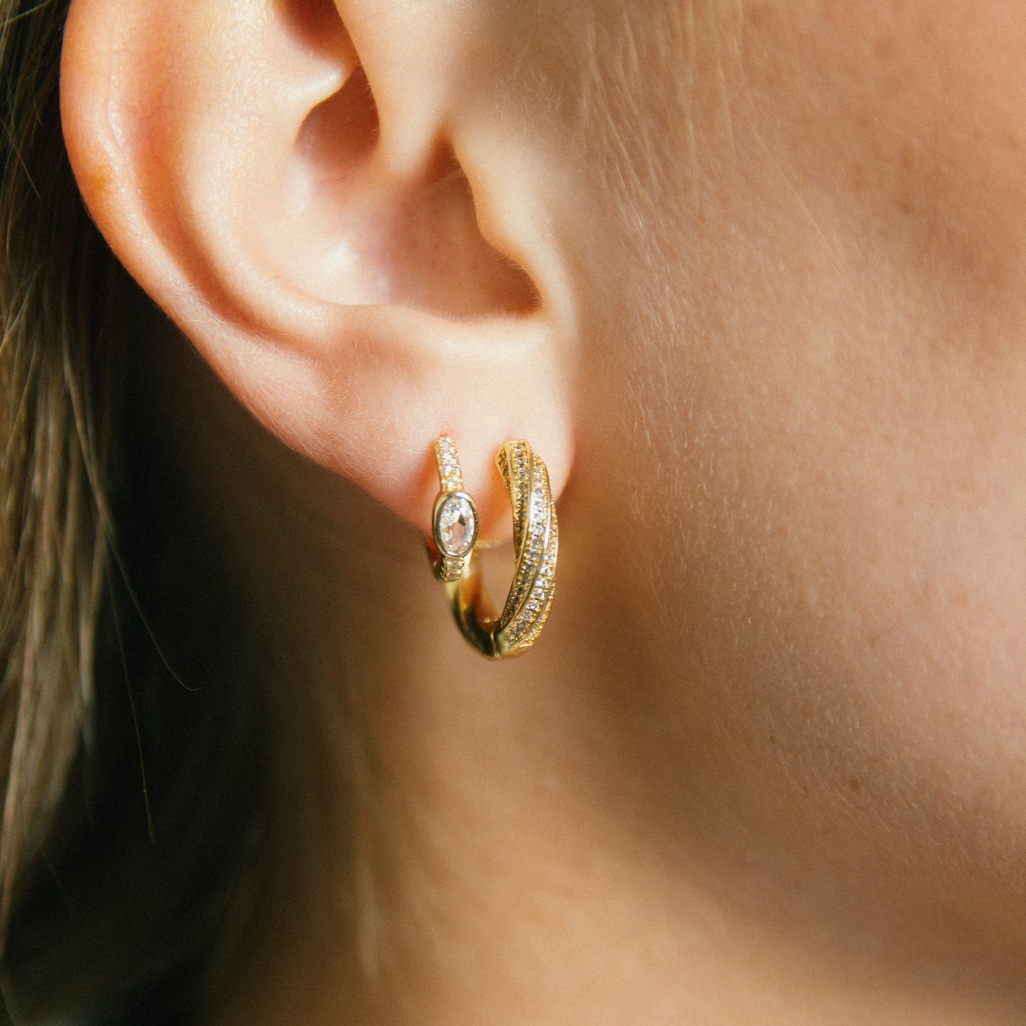 Manifest It Hoop + Huggie Set