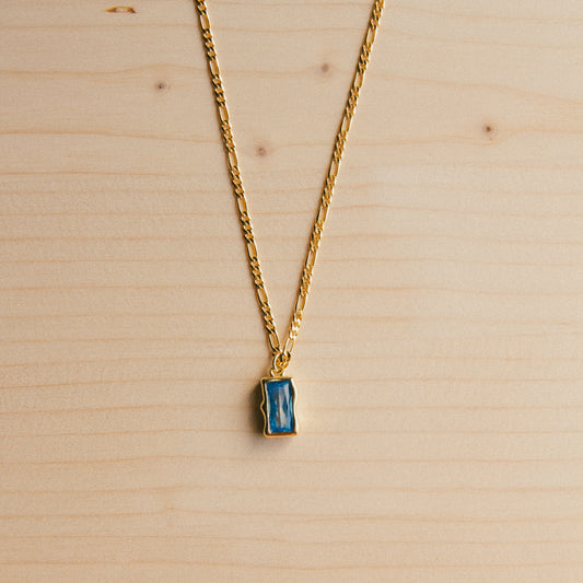 All Too Well Pendant Necklace - Blue