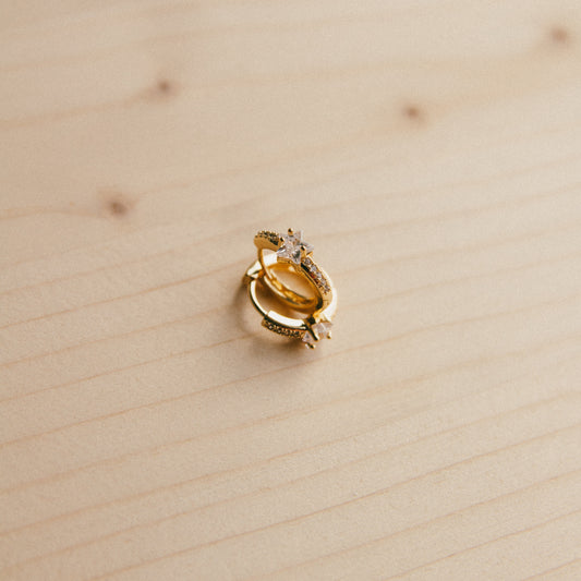 Inspired CZ Star Huggies