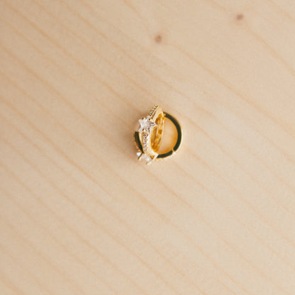 Inspired CZ Star Huggies