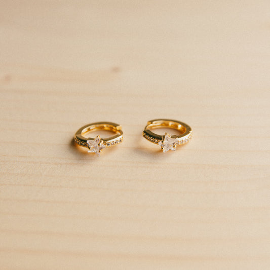 Inspired CZ Star Huggies