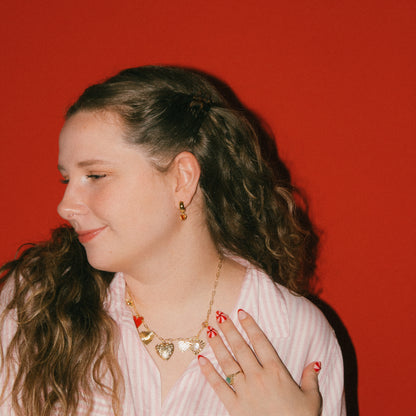 Romanticize Your Life! Hearts 7 Charm Necklace
