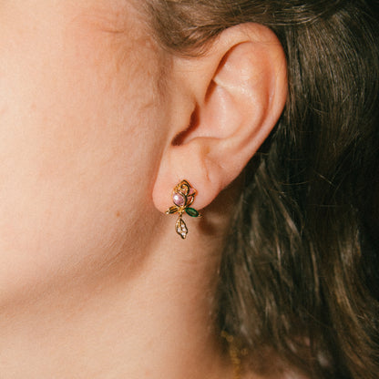 Actually Romantic Rose Studs
