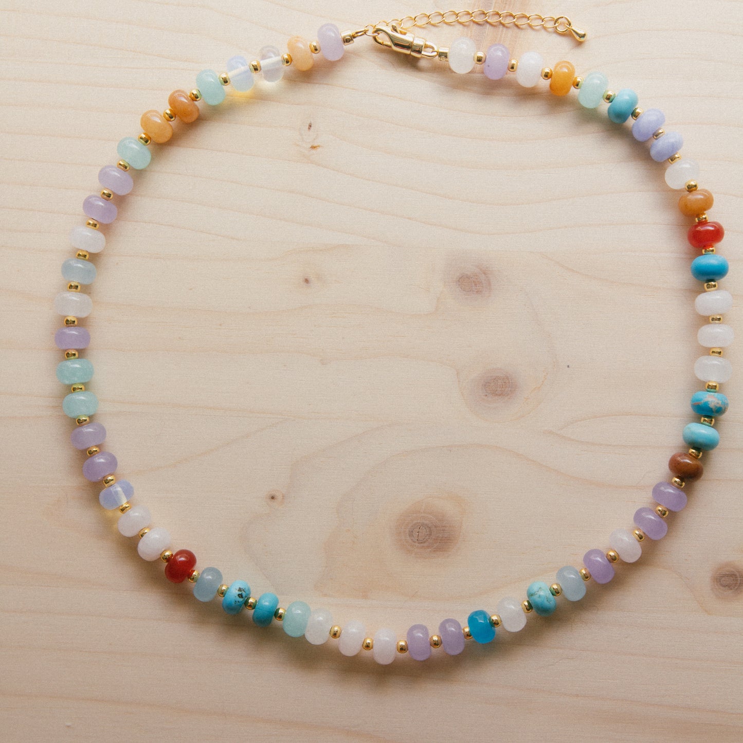 Colors Of The Moon Beaded Necklace