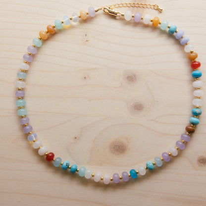 Colors Of The Moon Beaded Necklace