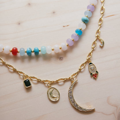 Colors Of The Moon Beaded Necklace