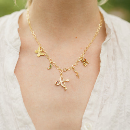 You're On Your Own Kid 5 Charm Necklace
