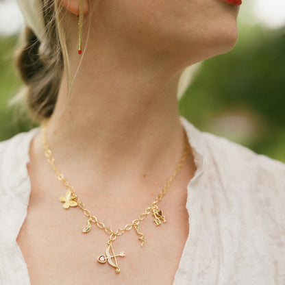You're On Your Own Kid 5 Charm Necklace