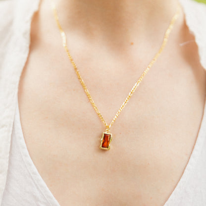 All Too Well Pendant Necklace - Red