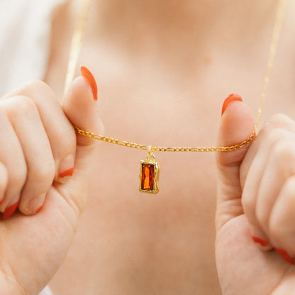 All Too Well Pendant Necklace - Red