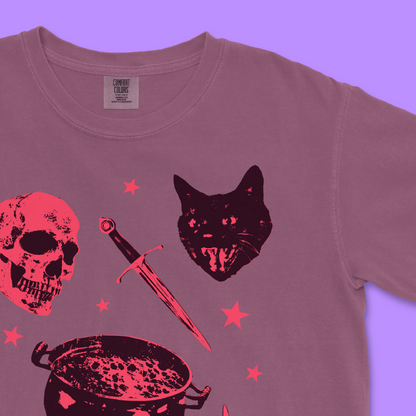 Toil & Trouble Tee - Mystic Red