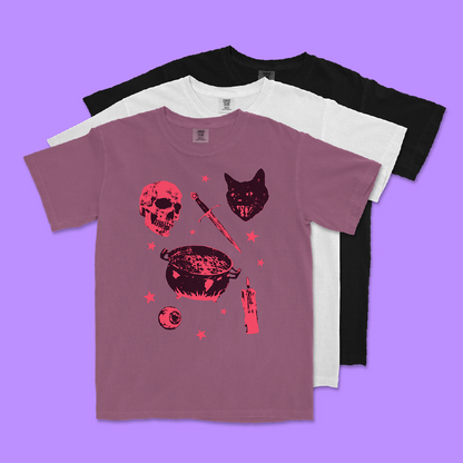 Toil & Trouble Tee - Mystic Red