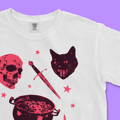 Toil & Trouble Tee - Mystic Red